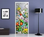 Дверь стеклянная межкомнатная MaybahGlass Premium Stained Glass 03, 800х2000