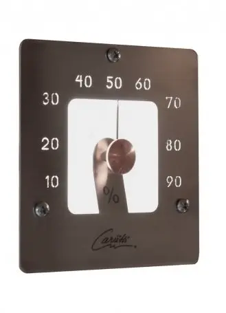 Гигрометр для сауны и бани Cariitti SQ с оптоволоконной подсветкой, 1545849