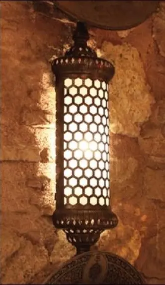 Светильник для хамама W-172M, латунь