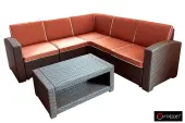 Комплект садовой мебели B:Rattan Premium Corner, wenge