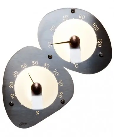 Термогигрометр для сауны и бани Cariitti с оптоволоконной подсветкой, 1545822