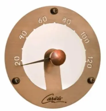 Термометр для сауны и бани Cariitti с оптоволоконной подсветкой, 1545812