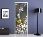 Дверь стеклянная межкомнатная MaybahGlass Premium Stained Glass 02, 800х2000
