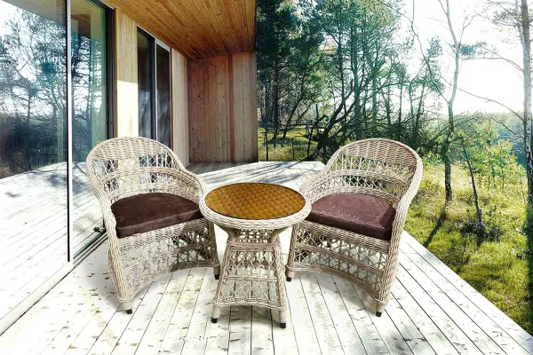 Комплект садовой мебели из искусственного ротанга Mokka Loreto, beige
