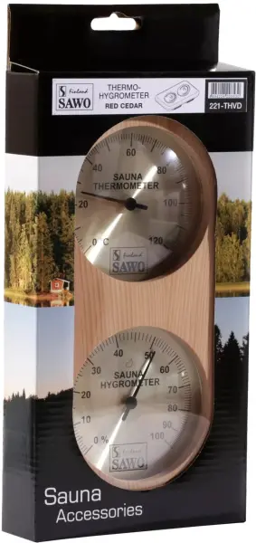 Термогигрометр для сауны и бани Sawo 221-THVD