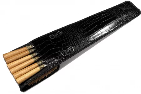 Набор шашлычный с деревянными ручками  "Дачный-3", А03165