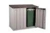 Пластиковый шкаф для улицы Toomax Wood Style 842л, серый/коричневый