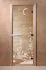 Дверь для сауны DoorWood Зима, 700мм х 1900мм, без порога, прозрачная, коробка ольха