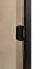 Дверь для турецкой парной GRANDIS DB 7x19 (680мм х 1890мм), черный профиль, стекло бронза