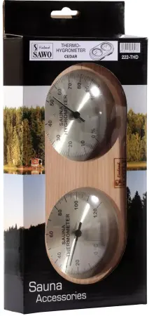 Термогигрометр для сауны и бани Sawo 222-THD