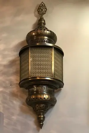 Светильник для хамама W-140SM, латунь