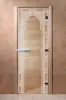 Дверь для сауны DoorWood Восточная Арка, 700мм х 1900мм, без порога, прозрачная, коробка ольха