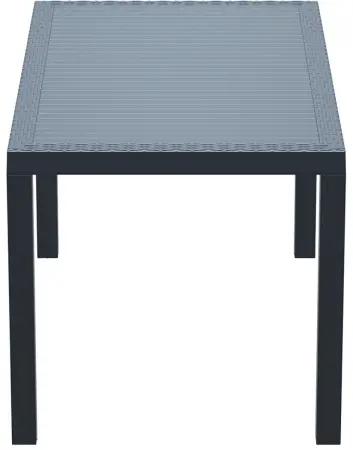 Стол садовый из пластика Siesta Orlando 140, dark grey
