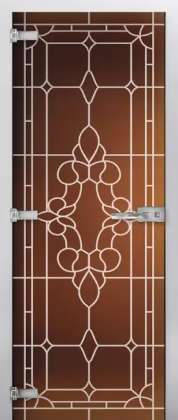Дверь стеклянная межкомнатная MaybahGlass Premium SPMG01-04, 800х2000, бронза матовая
