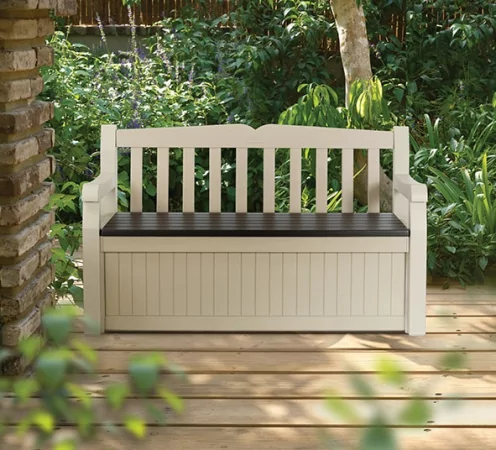 Скамья-сундук Keter Eden garden bench, beige 265L