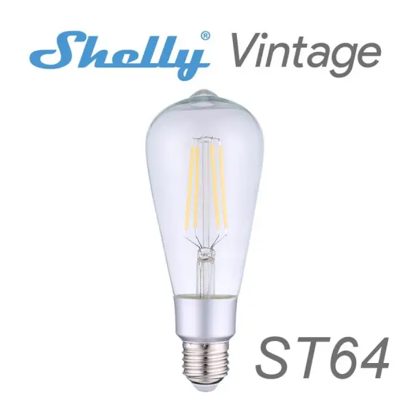 Умная wi-fi лампочка Shelly Vintage ST64