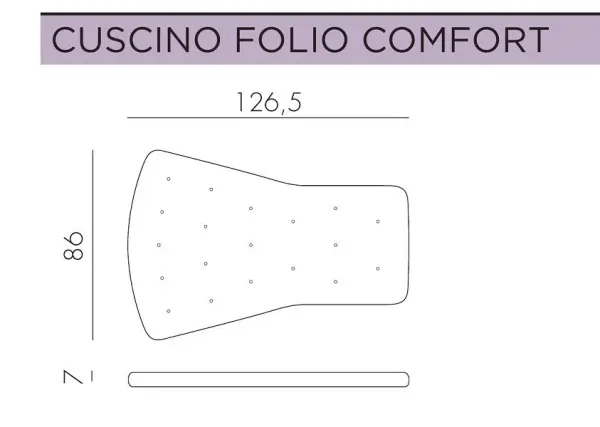 Подушка для кресла Nardi Folio, цвет Felce