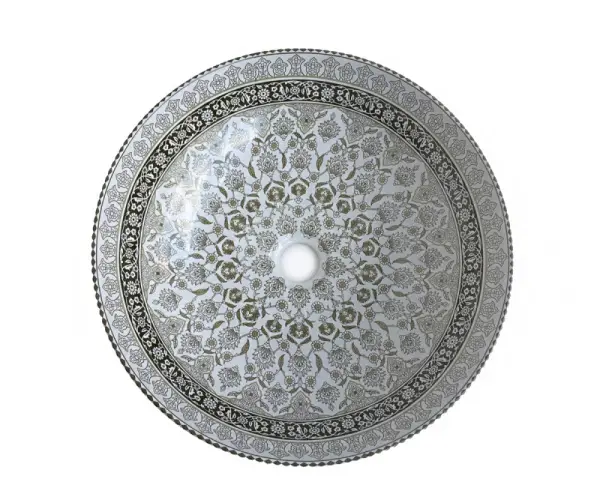 Раковина на столешницу Marrakesh grey, (405x405x125), 1008G