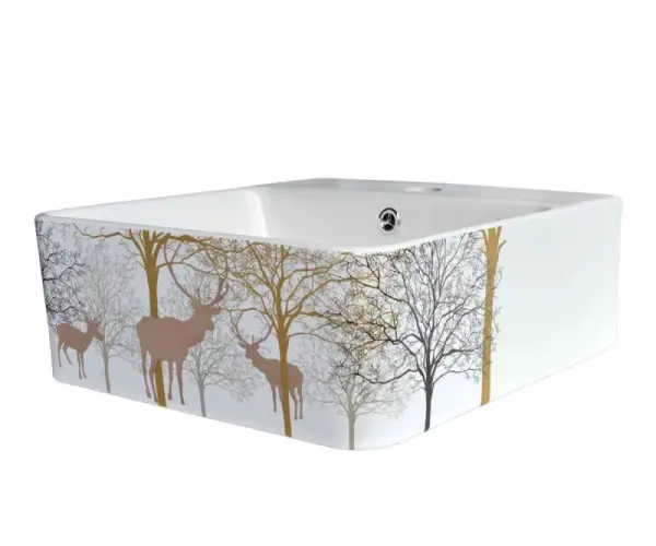 Раковина керамическая на столешницу Golden Deer, (400х420х155мм), 1060GD