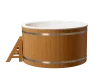 Купель композитная круглая PolarSpa KFC195D, D=1,95 H=1,1 (дуб натуральный)