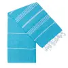 Пештемаль Джабраз premium цвет голубой 100х170 см.