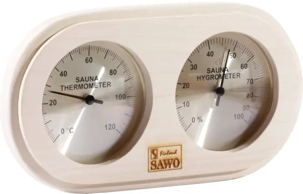 Термогигрометр для сауны и бани Sawo  222-THA