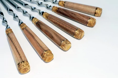 Набор шампуров с деревянными ручками "Пикник-2", А03040 
