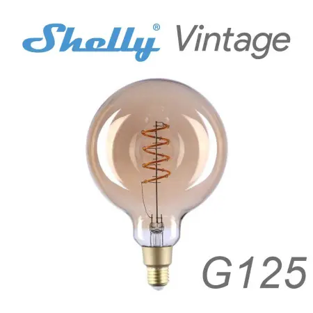 Умная wi-fi лампочка Shelly Vintage G125