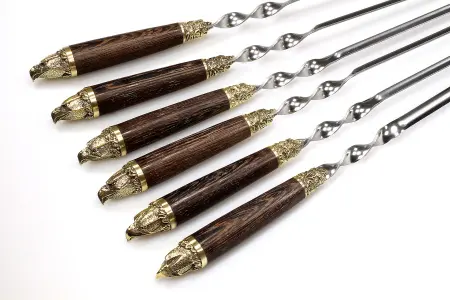 Набор шампуров с деревянными ручками "Орел", А03137 