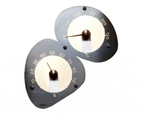 Термогигрометр для сауны и бани Cariitti с оптоволоконной подсветкой, 1545822