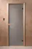 Дверь для сауны DoorWood, 700мм х 1900мм, без порога сатин, коробка хвоя