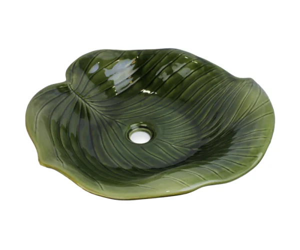 Раковина керамическая на столешницу Leaf, (460х460х120), 2427 