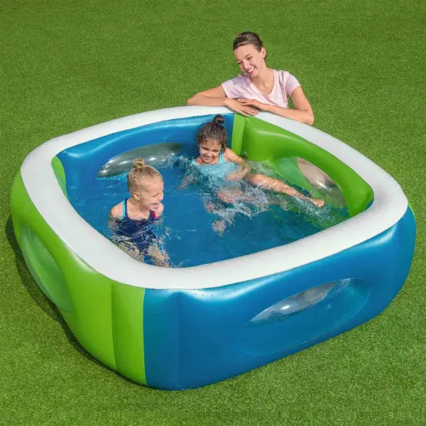 Детский надувной бассейн Bestway Play Pool 168x168x56см с окошками, 51132