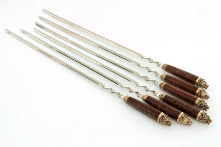 Набор шампуров с деревянными ручками "Медвель", А03036 