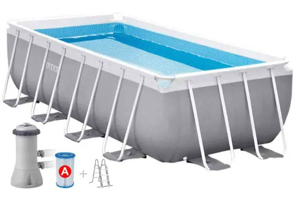 Каркасный бассейн Intex 400х200х122см, фильтр-насос и лестница, 26790