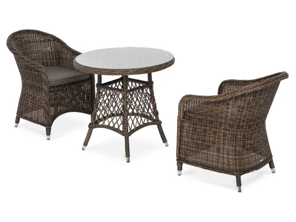Комплект садовой мебели из искусственного ротанга 4SiS Эспрессо–80 R, коричневый