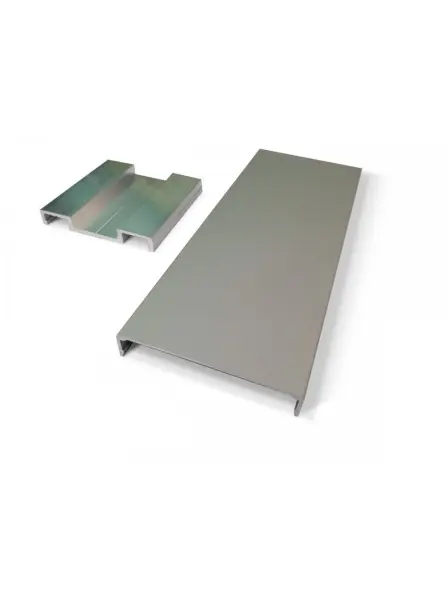 Комплект алюминиевых наличников для дверей MaybahGlass, цвет серый
