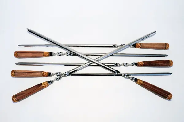Набор шампуров с деревянными ручками "Пикник-2", А03040 