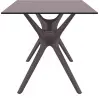 Стол садовый из пластика Siesta Ibiza table 140, brown