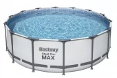 Каркасный бассейн Bestway 427х122см, фильтр-насос, чехол и лестница в комплекте, 5612X