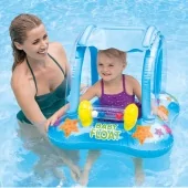 Надувные водные ходунки 81х66см "Baby Float" с тентом, до 15 кг, от 1 до 2 лет, 56581