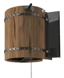 Обливное устройство "Ливень" 50 литров, термообработанная древесина