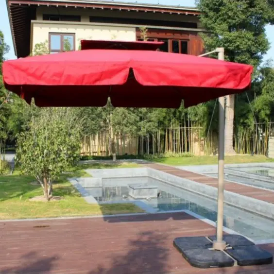 Зонт для кафе AFM-300SQR-Red 3,0x3,0