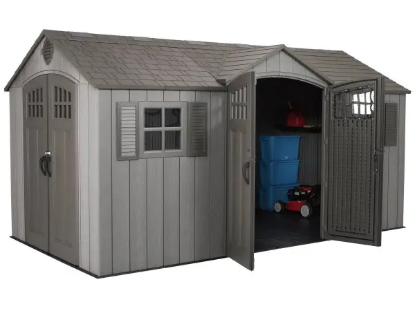 Сарай пластиковый LifeTime WoodLook 458х244 см, 60318