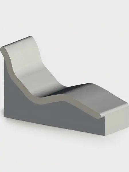 Лежак для хамама Relax Comfort 1086х1783х700мм