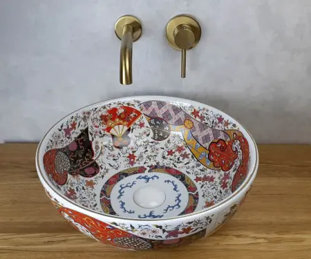 Донный клапан керамический 1001W, цвет белый 