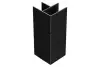 Угловой элемент для клумбы Holzhof Eco 25*150, пластик черный, 90°