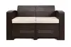Комплект пластиковой мебели под ротанг B:Rattan Premium Set, темно коричневый цвет - диван, 2 кресла и столик