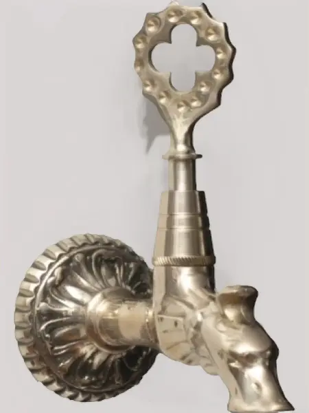 Кран латунный для хамама, цвет латунь, 12