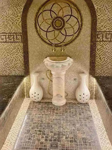 Кувшин для выхода пара с узором МС 06, мраморный 